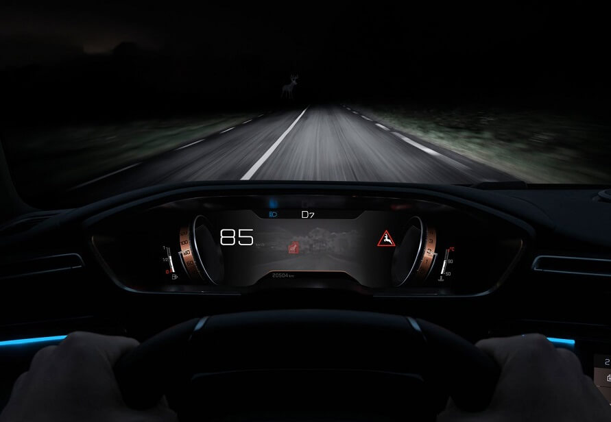 Peugeot 508 night vision