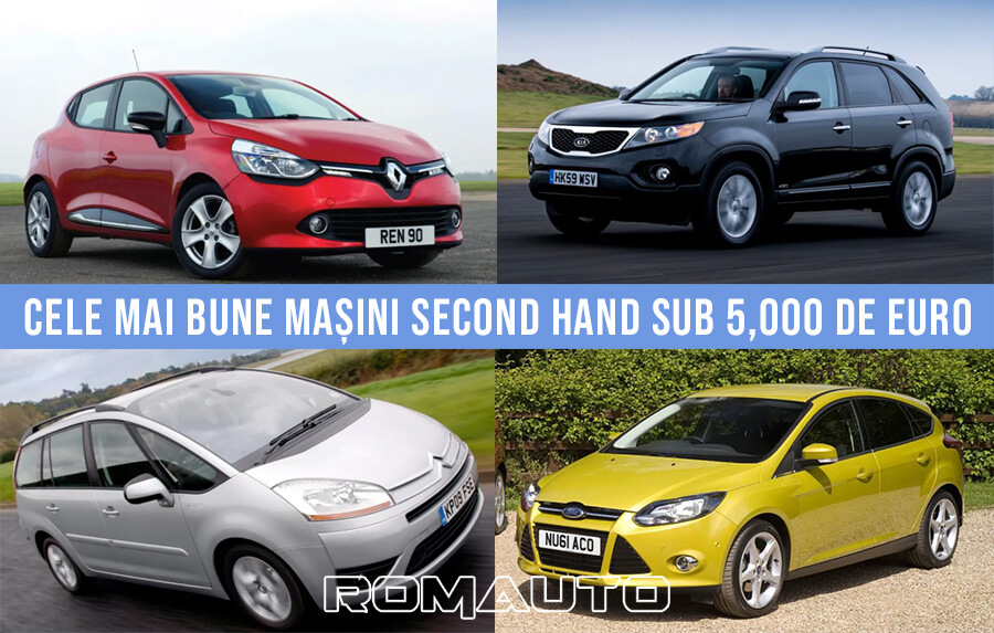 TOP 10 Cele mai bune mașini second hand sub 5,000 de euro