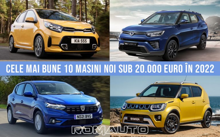 Top 10 masini noi sub 20.000 euro