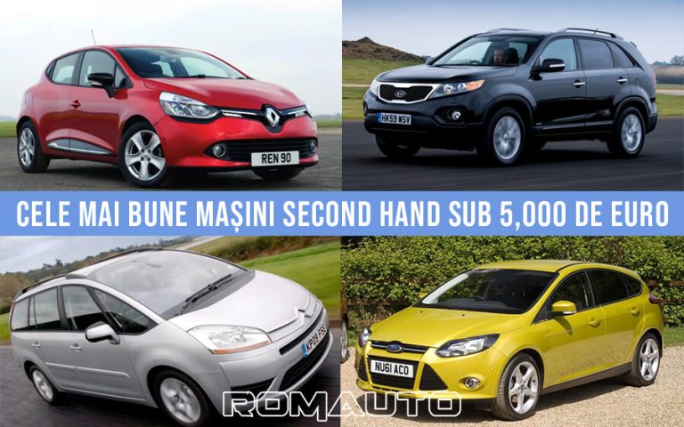 TOP 10 Cele mai bune mașini second hand sub 5,000 de euro