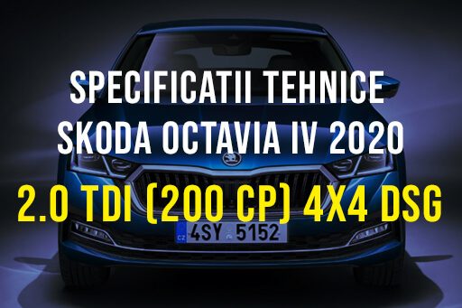 Skoda Octavia IV, 2.0 TDI 200 CP 4×4 DSG 2020-2023